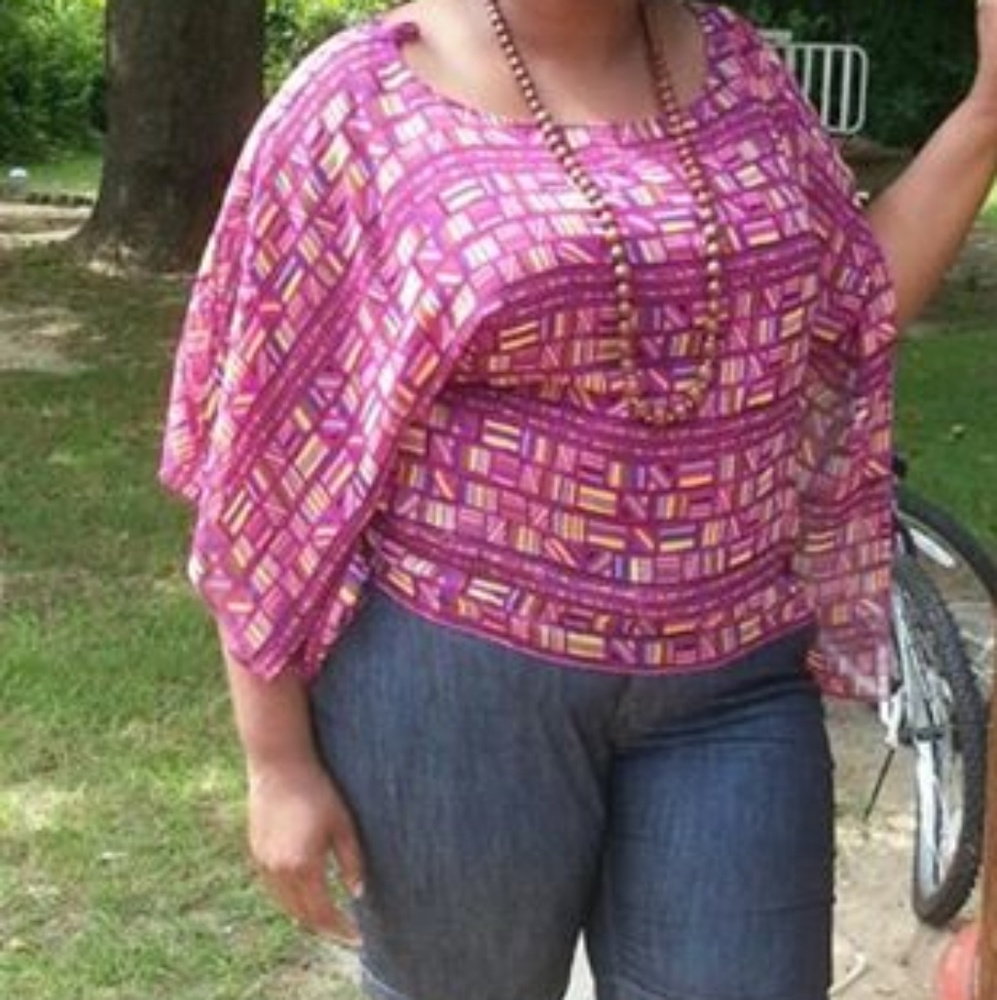 Ladies chiffon material top